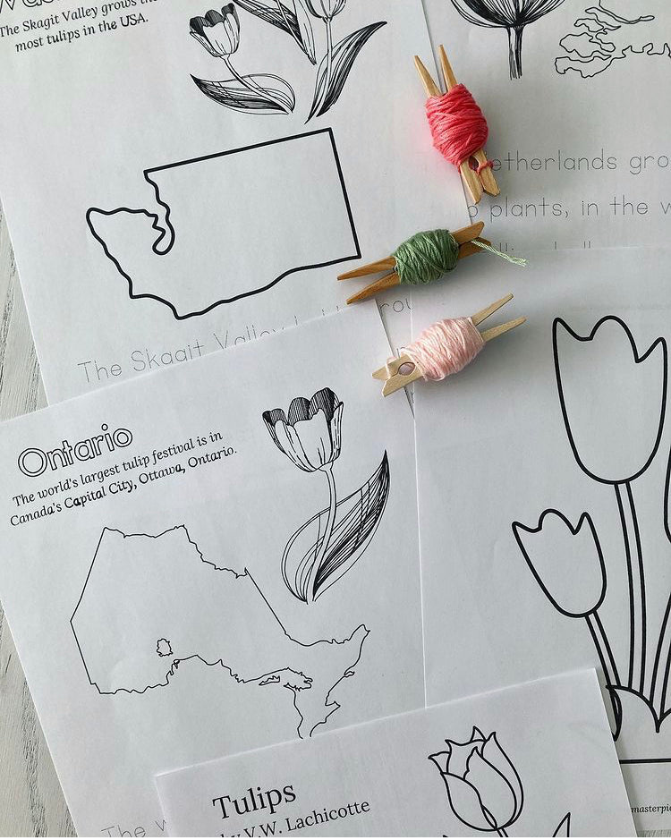 May's Tulips & Taffy Learning Pack with Read, Paint, Cook Activity Calendar