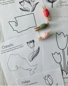 May's Tulips & Taffy Learning Pack with Read, Paint, Cook Activity Calendar