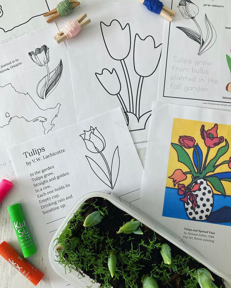 May's Tulips & Taffy Learning Pack with Read, Paint, Cook Activity Calendar