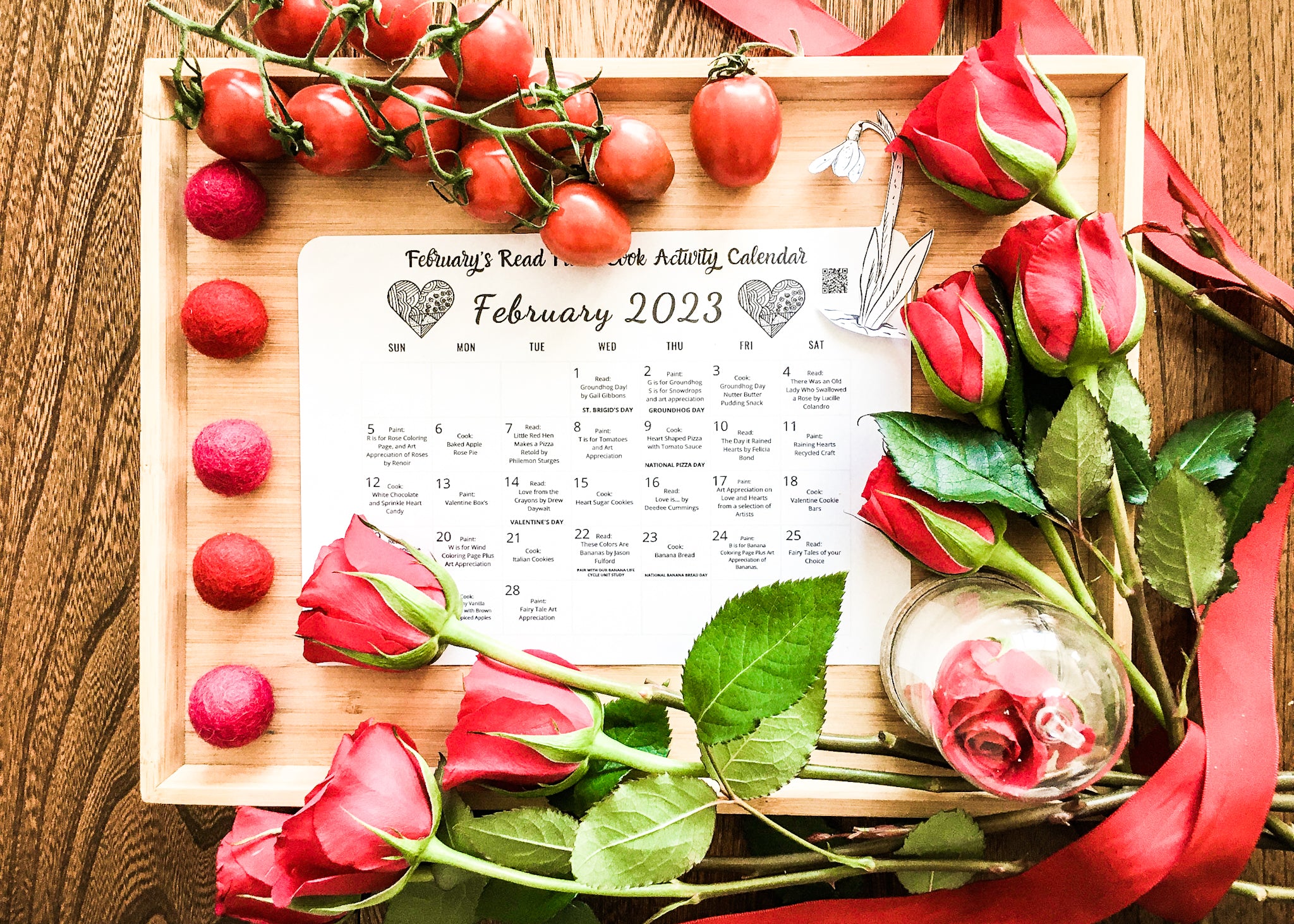 February’s Love and Nature Learning Pack with Read, Paint, Cook Activity Calendar - 2nd Edition