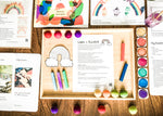 Load image into Gallery viewer, March&#39;s Pancakes and Rainbows Learning Pack with Read, Paint, Cook Activity Calendar - 2nd Edition!
