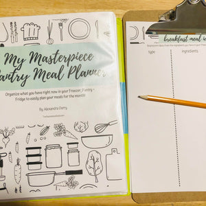 Masterpiece Pantry Meal Planner