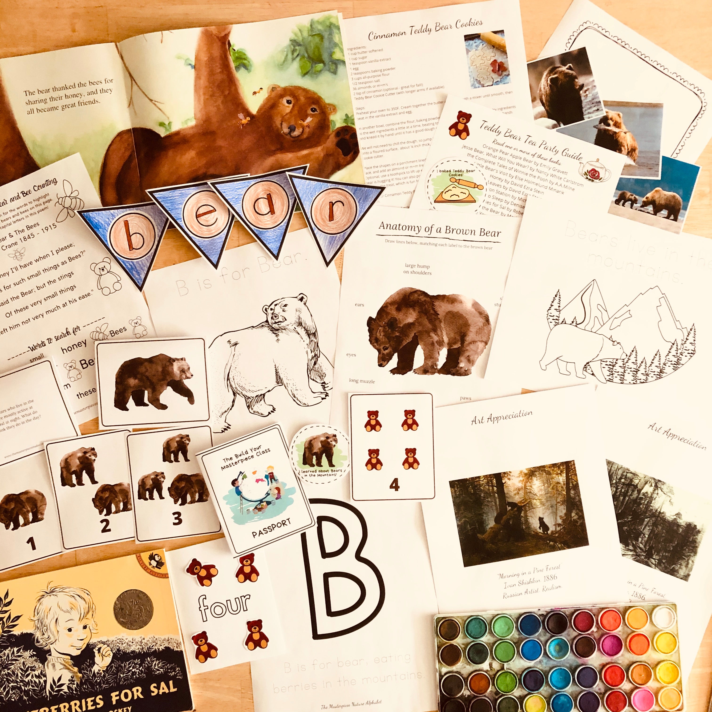 Bears in the Mountains Learning Pack