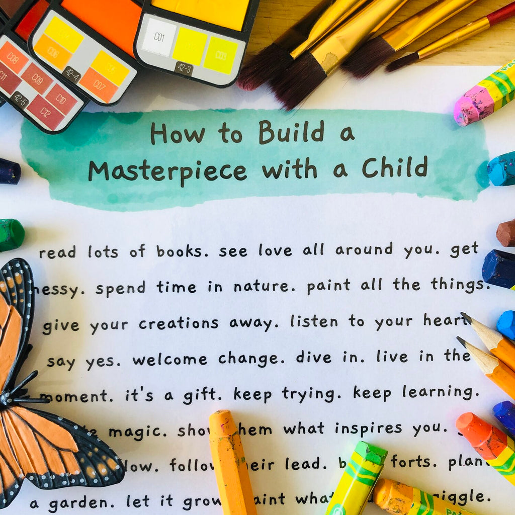 How to Build a Masterpiece with a Child Motivational Poster - Freebie ...