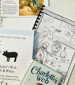 Load image into Gallery viewer, Charlotte&#39;s Web Art &amp; Baking Unit Study + BONUS Life Cycles of a Pig &amp; Spider!
