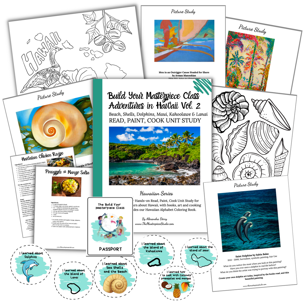 Adventures in Hawaii Unit Study BUNDLE The Masterpiece Studio